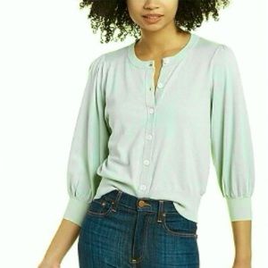 For The Republic Mint Green 3/4-Sleeve Cardigan